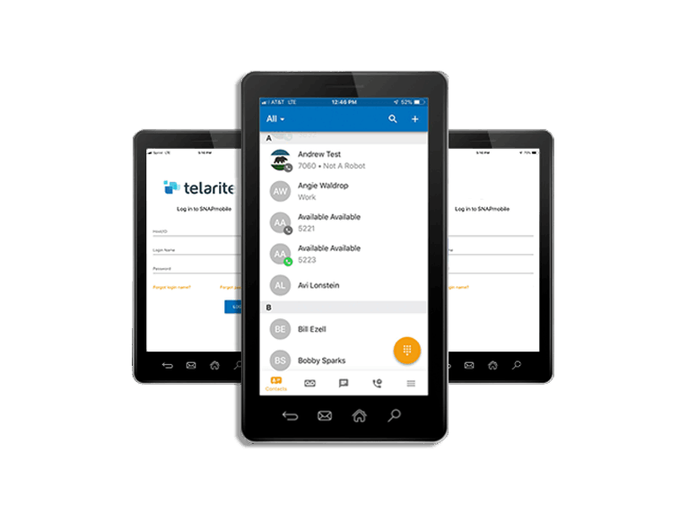 Telarite mobile screen viop app